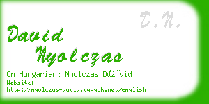 david nyolczas business card